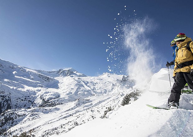 Snowboarder im Zillertal Snowboarder im Zillertal