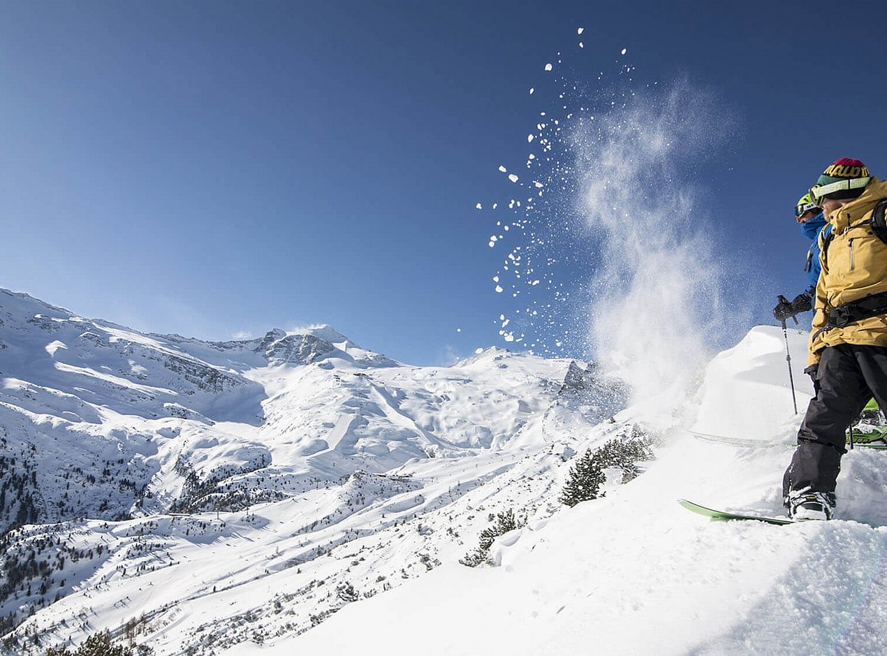 Snowboarder im Zillertal