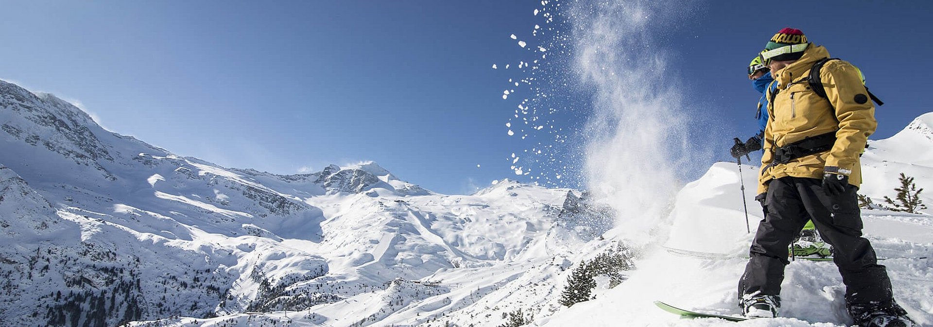 Snowboarder im Zillertal