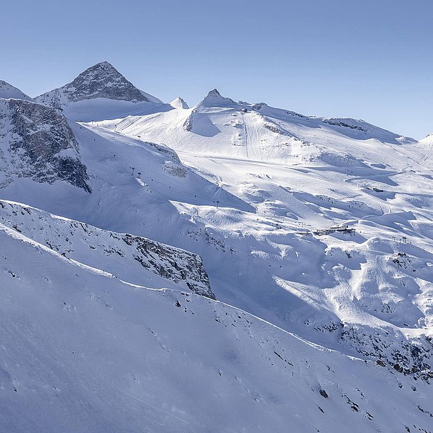 Blick auf den Hintertuxer Gletscher