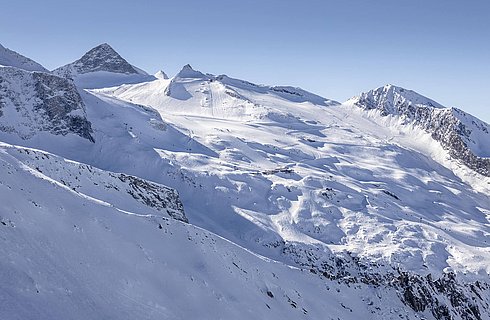 Blick auf den Hintertuxer Gletscher