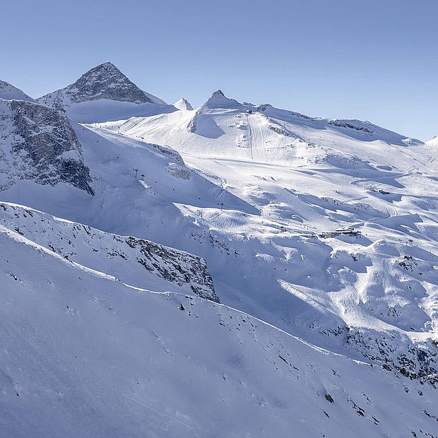 Blick auf den Hintertuxer Gletscher