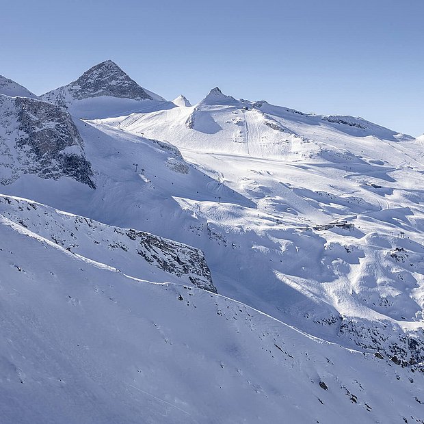 Blick auf den Hintertuxer Gletscher