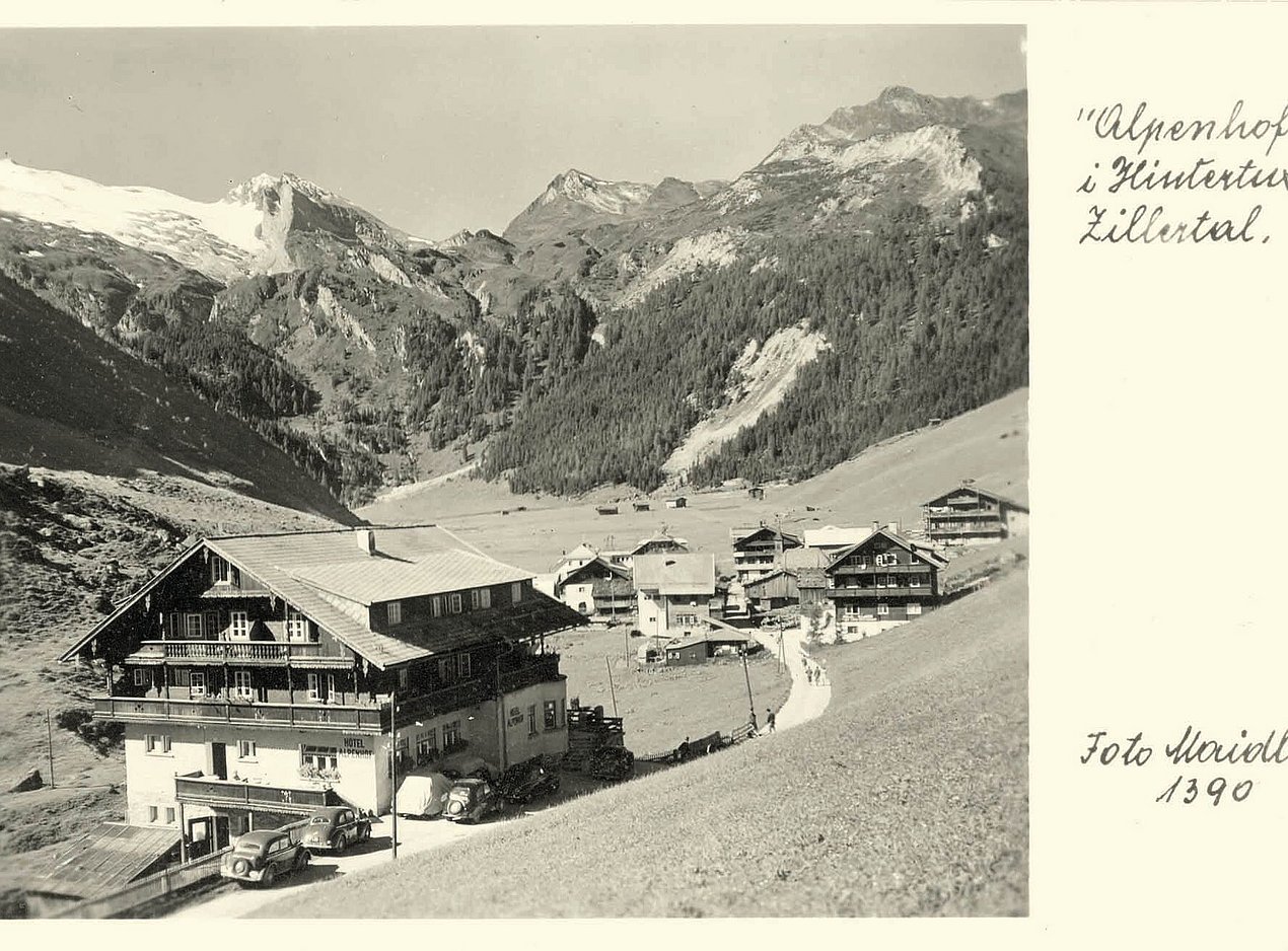 Der Alpenhof um 1950