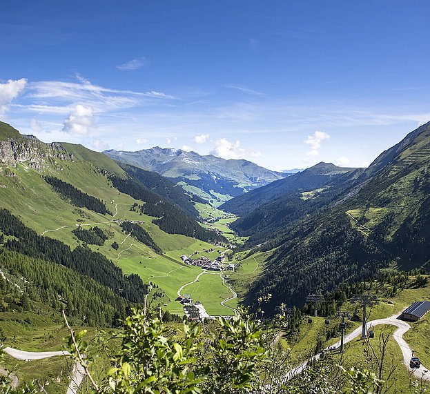 Blick auf Hintertux