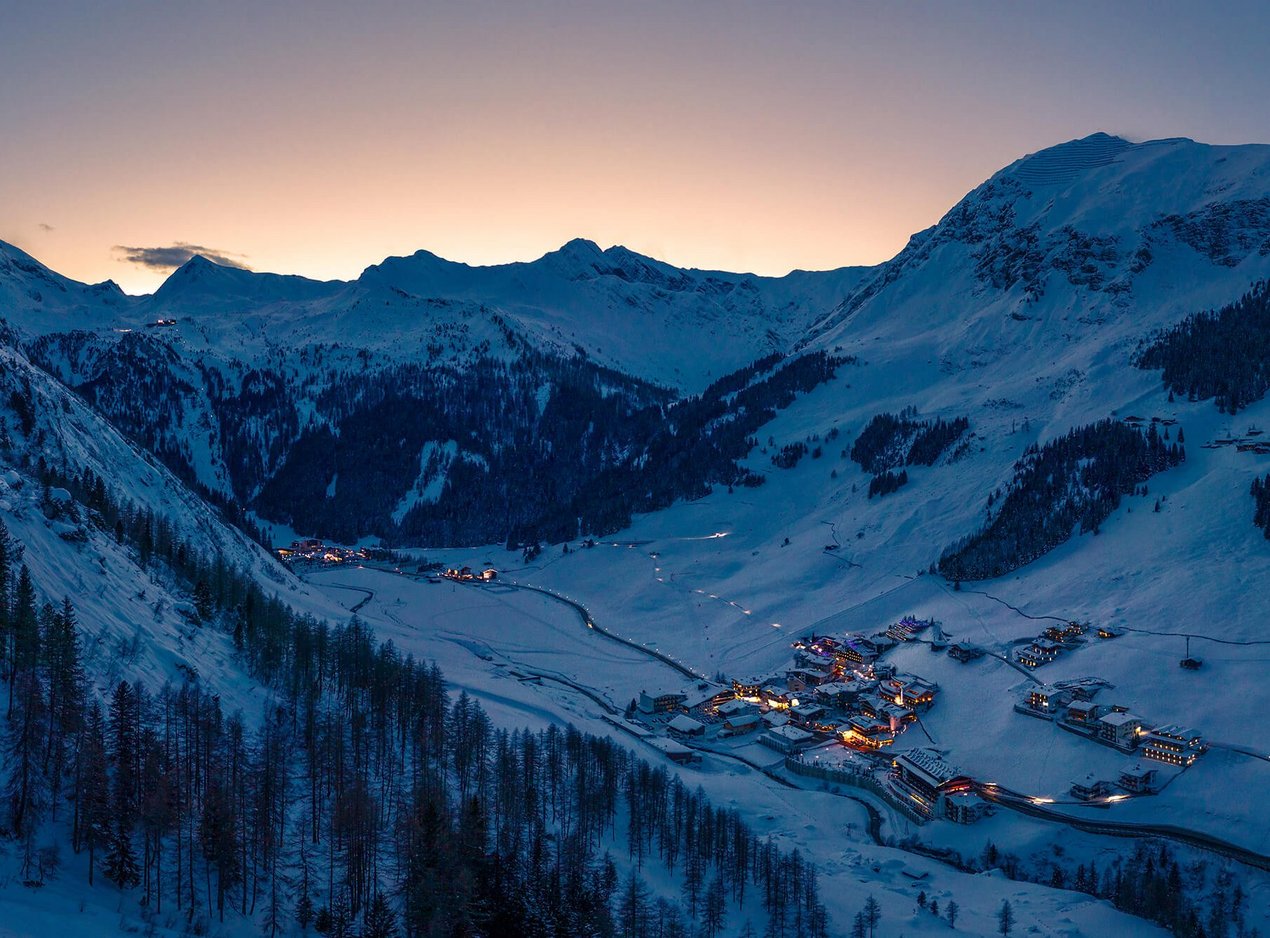 Sonnenuntergang Hintertux