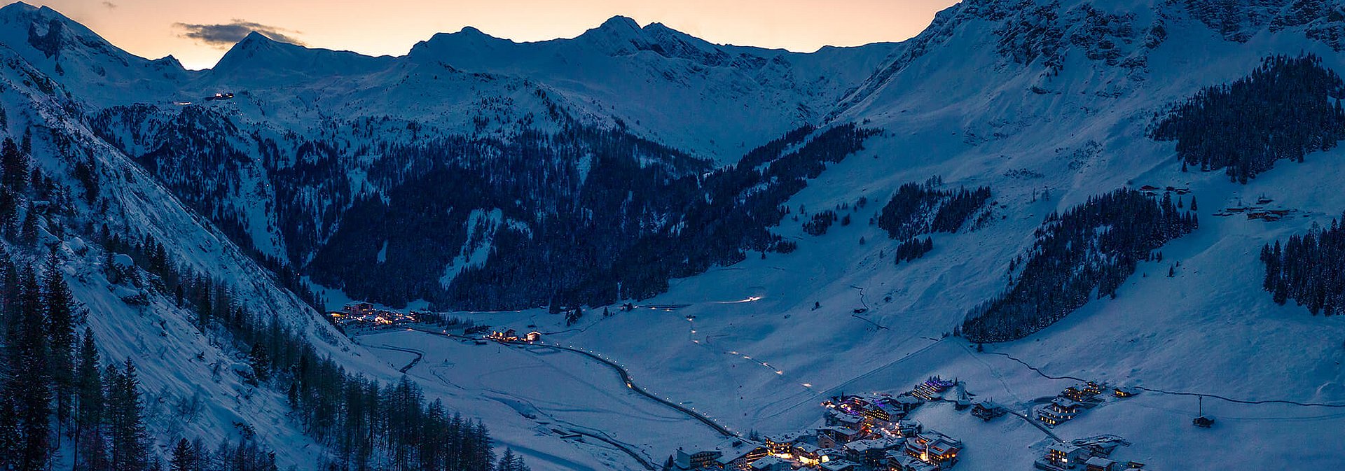Sonnenuntergang Hintertux