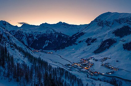 Sonnenuntergang Hintertux