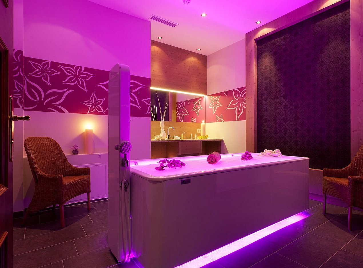 Beleuchtung im Spa
