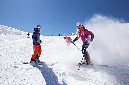 Skifahrer in Hintertux