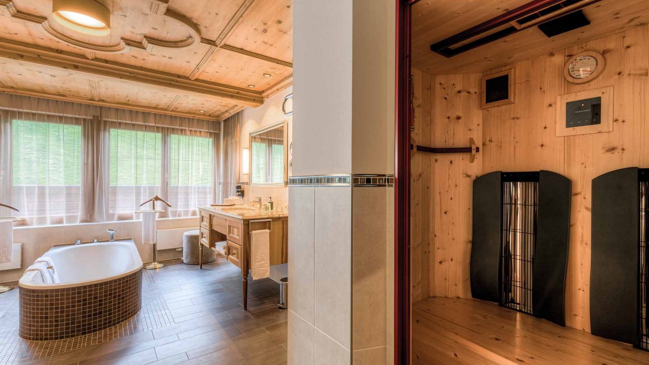 Die Infrarot Sauna in der Alpenhof Suite