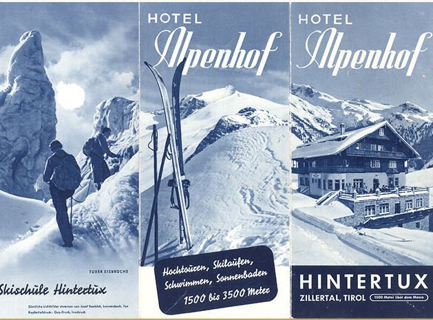 Alpenhof Prospekt in Schwarz-Weiß