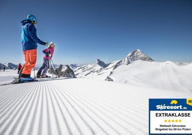 Paar am Gletscher