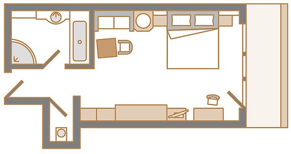 Skizze Juniorsuite Enzian