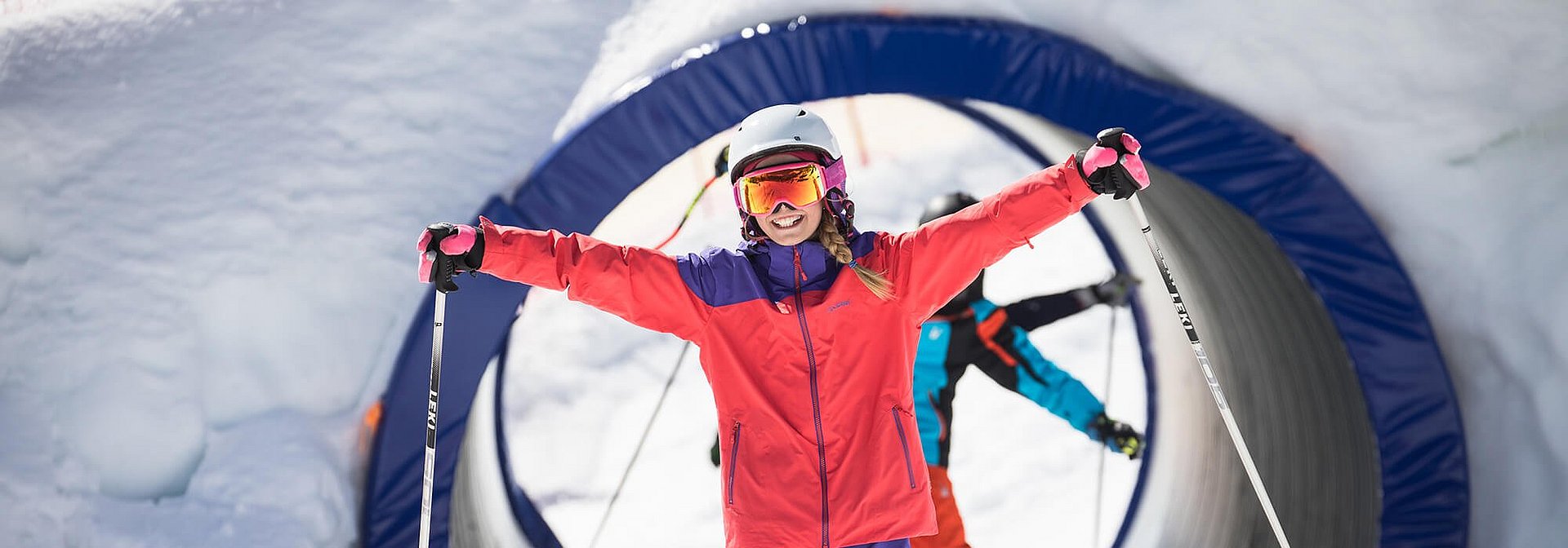 Skifahrer im Family Park Hintertux
