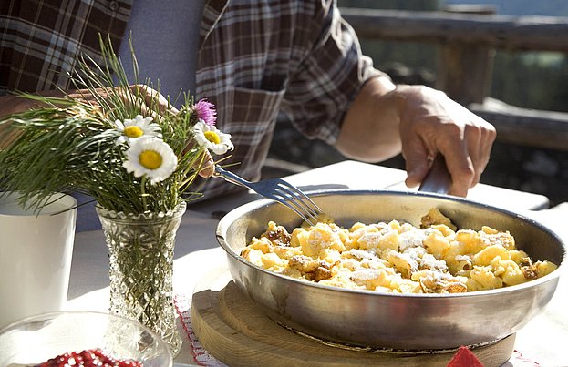 Kaiserschmarren in der Pfanne